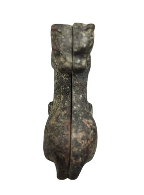 古董古玩令古铜加厚虎符兵符仿符影视道具鎏金虎符对令牌老物件