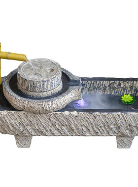 8jdk批发户外鱼缸露台阳台花园布置循环水景观小水景鱼池假山庭院