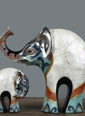 高档大象摆件居客厅房间电视柜酒柜玄关店面装饰品结婚礼品