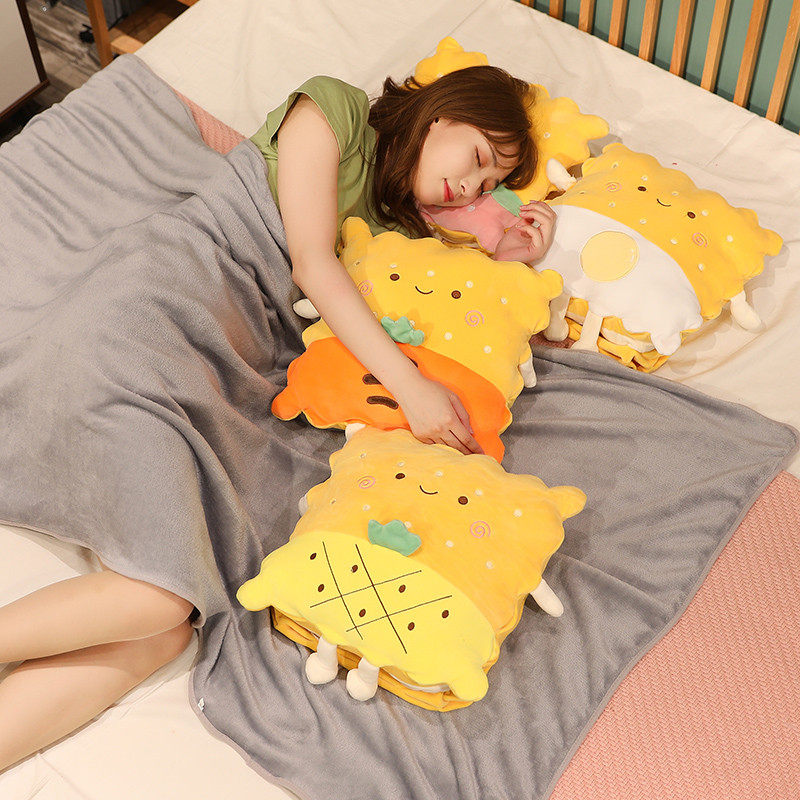 折叠抱枕被子两用二一夏季办公室多功能午睡毯子车用小枕头靠垫,淘宝优惠券,粉丝福利购,淘宝优惠卷