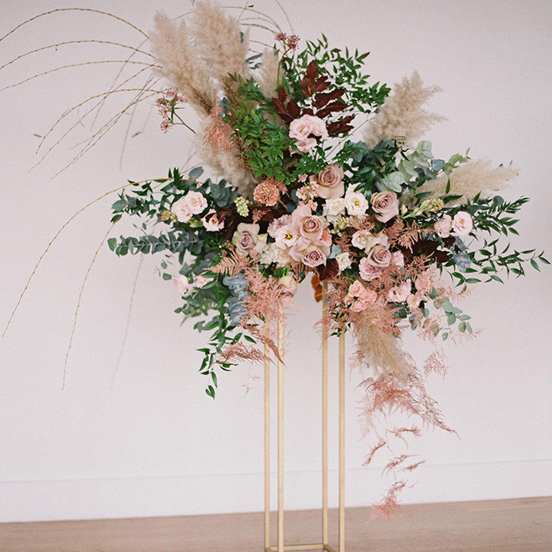 婚庆道具几何路引婚礼铁艺方框酒店礼堂布置橱窗装饰亚克力台花架,淘宝优惠券,粉丝福利购,淘宝优惠卷