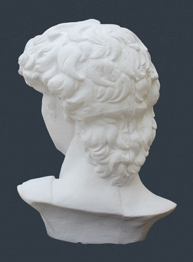 美术石膏教具大卫068米写生素描室内大型画材店批发摆件石膏雕塑