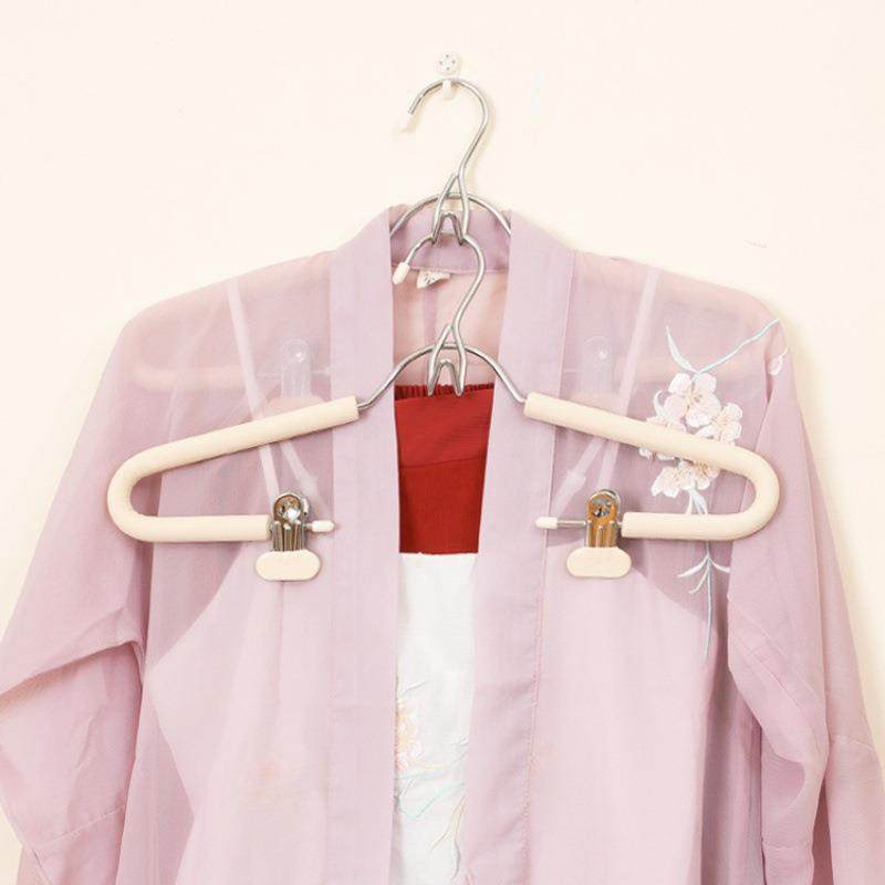 套装衣架家用防滑衣架裤架一体带夹汉服衣架多功能衣帽间高端衣架,淘宝优惠券,粉丝福利购,淘宝优惠卷
