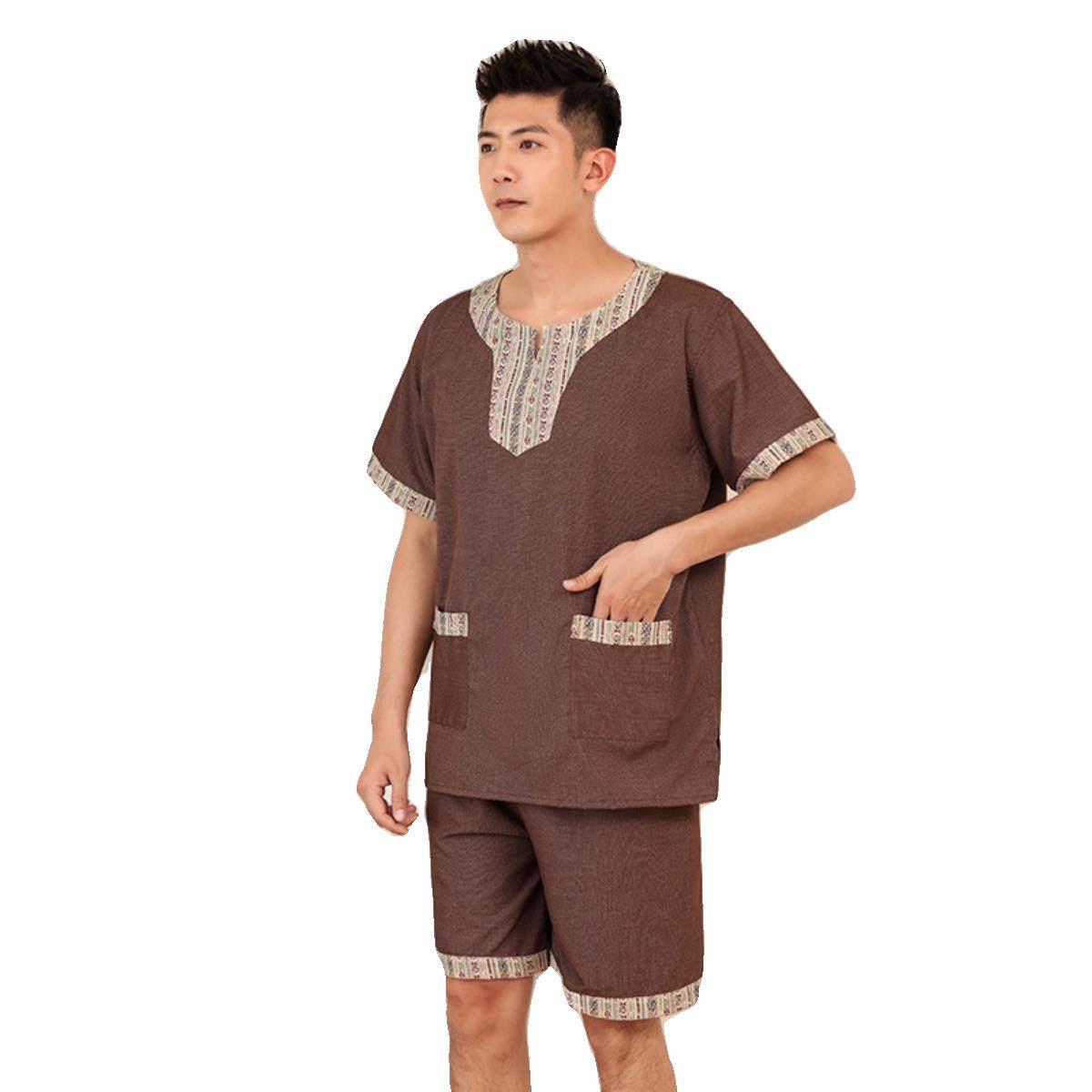 高档苎麻汗蒸服国风男士大码女款洗浴中心洗浴服桑拿服浴服足浴服,淘宝优惠券,粉丝福利购,淘宝优惠卷