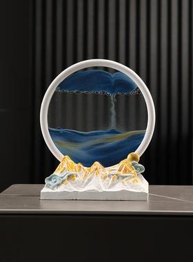 引进财富和宝藏鹿流沙画装饰品酒柜入口入口电视柜家庭客厅装饰乔