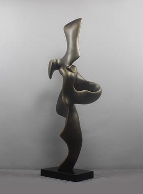 轻奢摆件大装饰品展示柜客厅工艺品高极感高档大气上档次雕塑艺术