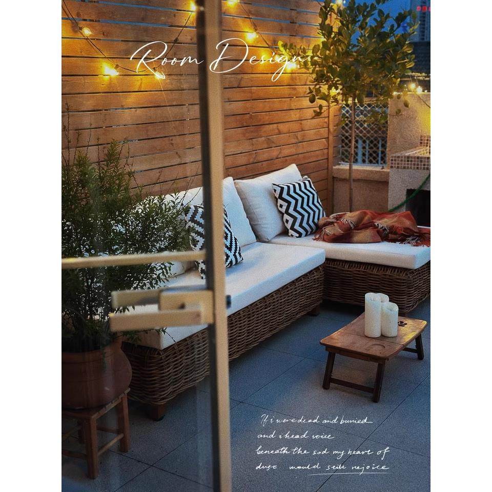 户外沙发庭院藤编休闲防水防晒露天阳光房茶几花园家具民宿露台,淘宝优惠券,粉丝福利购,淘宝优惠卷