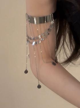 臂环朋克金属风甜酷辣妹手臂链女