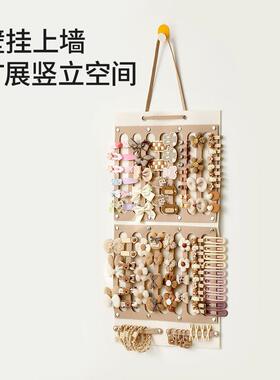 发饰收纳袋儿童头绳皮筋发夹发圈发箍挂墙展示架女孩饰品头饰壁挂