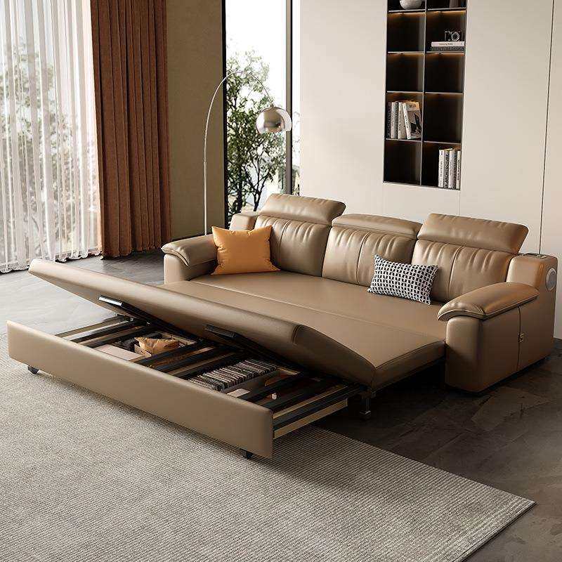 猫爪皮新款现代简约沙发客厅阳台卧室两用多功能储物沙发床,淘宝优惠券,粉丝福利购,淘宝优惠卷