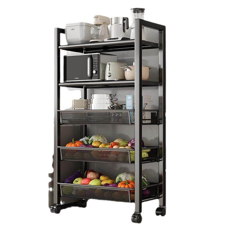 厨房置物架落地多层微波炉储物架放水果蔬菜篮子多功能烤箱收纳架,淘宝优惠券,粉丝福利购,淘宝优惠卷