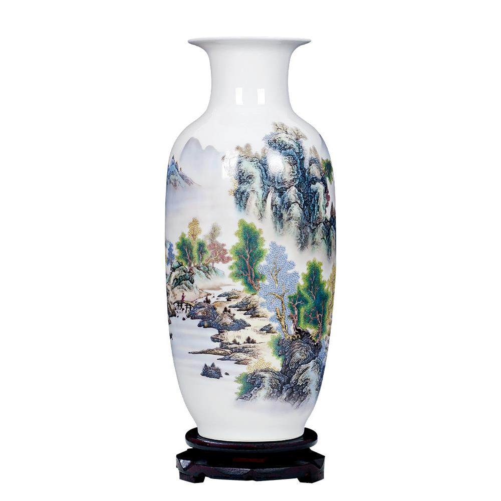 景德镇陶瓷器仿古青花瓷大花瓶摆件客厅富贵竹插花家居工艺装饰品,淘宝优惠券,粉丝福利购,淘宝优惠卷