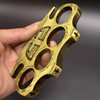 Outdoor strong metal weighted thickened finger tiger hand buckle boxing buckle camping defense ring boxing glove ring boxing broken window