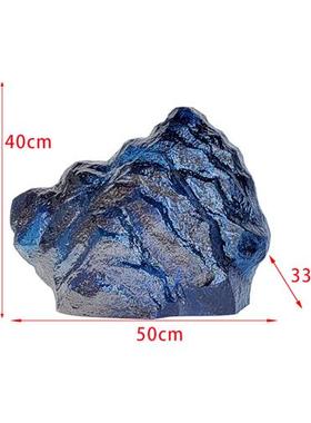 售楼部大厅玄关透明树脂石头雕塑景观假山落地摆件别墅庭院装饰品