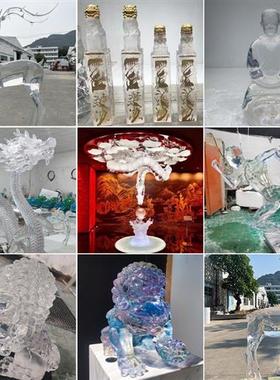 环氧透明树脂工艺品厂家定制酒店别墅创意大型雕塑软装饰艺术摆件