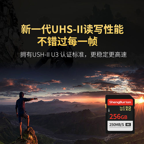 适用佳能尼康索尼富士相机存储卡256G双排金手指SD卡高速内存卡4K - 图2