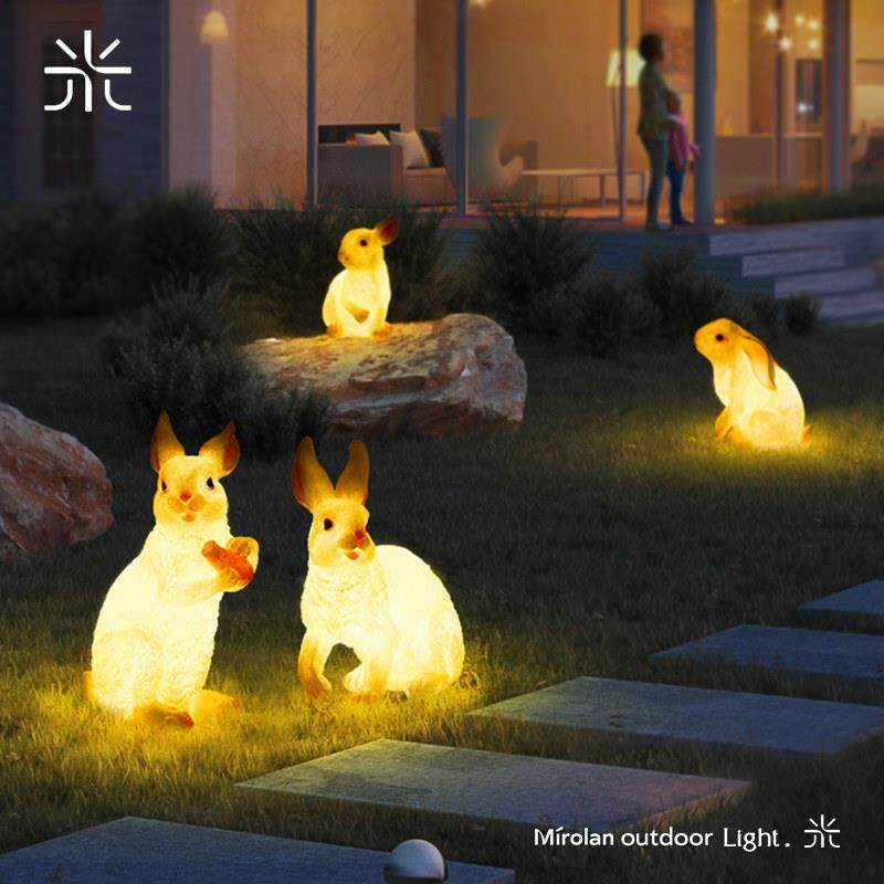 户外动物灯太阳能草坪灯别墅庭院灯花园地灯防水兔子灯装饰氛围灯,淘宝优惠券,粉丝福利购,淘宝优惠卷