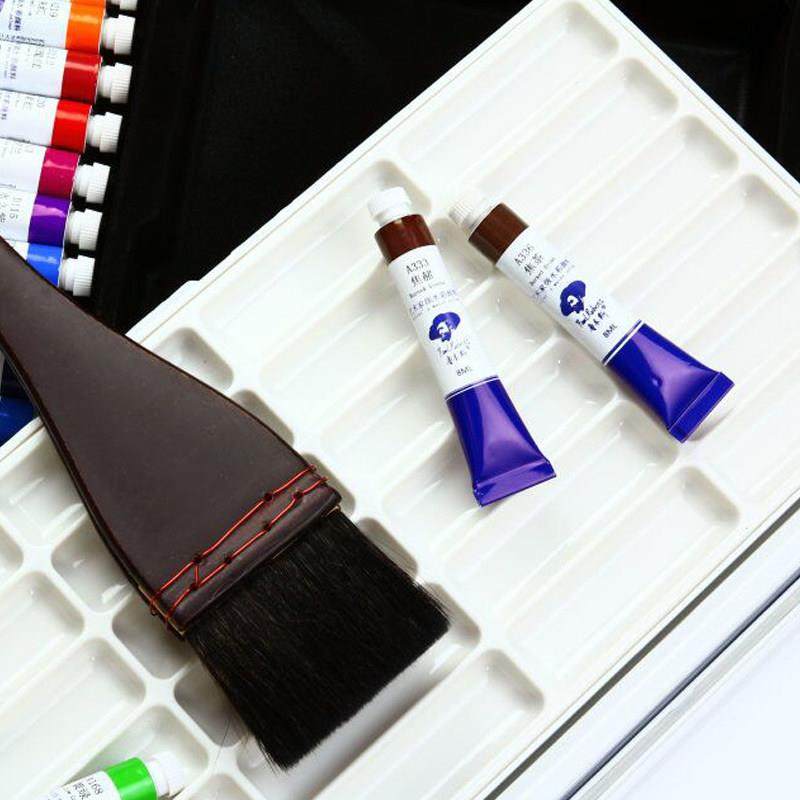 新品鲁本斯颜料盒水彩保湿调色盒24格水彩收纳盒折叠调色盘多功能,淘宝优惠券,粉丝福利购,淘宝优惠卷