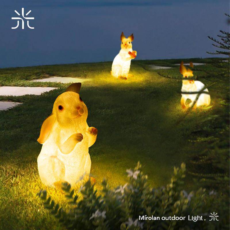 户外动物灯太阳能草坪灯别墅庭院灯花园地灯防水兔子灯装饰氛围灯,淘宝优惠券,粉丝福利购,淘宝优惠卷