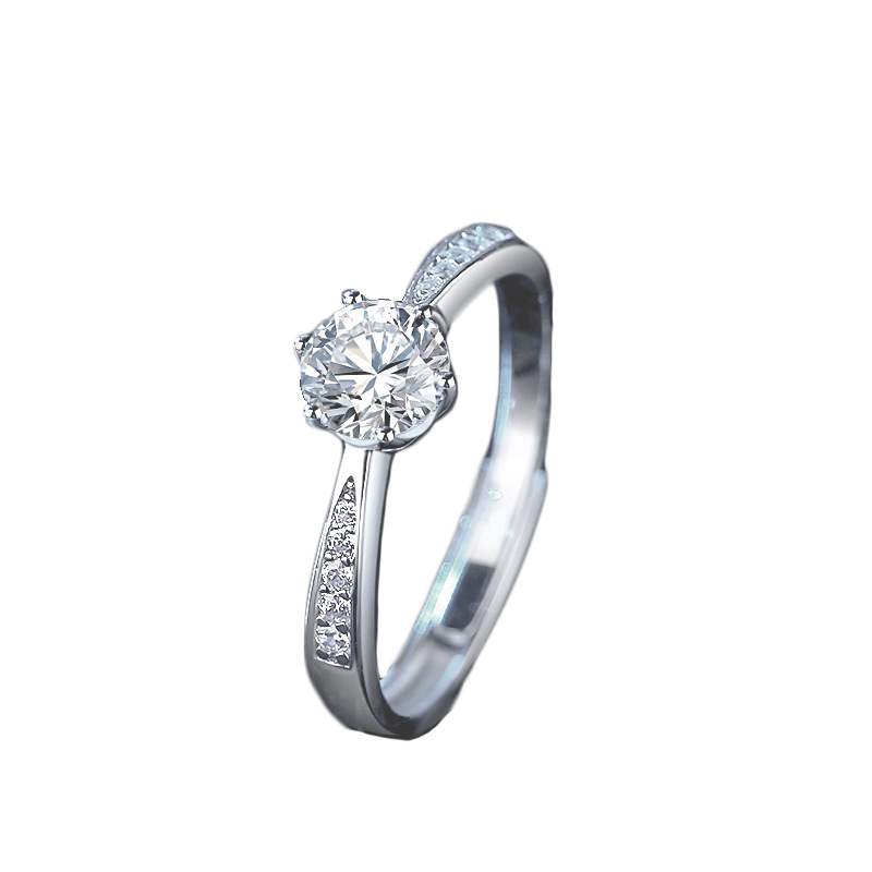 网红Mossan stone diamond ring imported from the United State - 图3