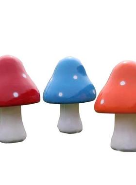 户外仿真蘑菇玻璃钢雕塑花园草坪园林景观装饰小区幼儿园植物摆件