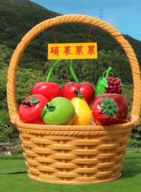 户外仿真蔬菜玻璃钢雕塑幼儿园公园小区房地产美陈装饰品落地摆件