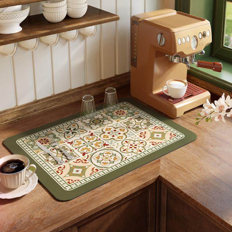 范居态度硅藻泥厨房台面沥水垫防滑吸水垫软垫碗筷隔热免洗杯垫,淘宝优惠券,粉丝福利购,淘宝优惠卷