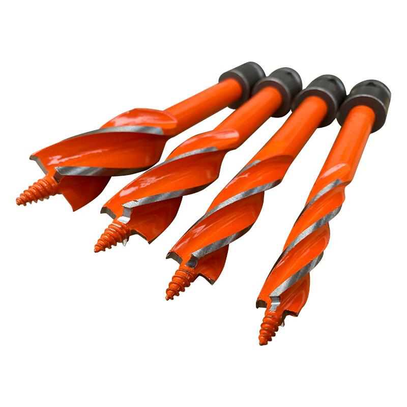 电动扳手钻头木工支罗钻四槽钻加长麻花钻头模板钻架子木工开孔器 - 图0