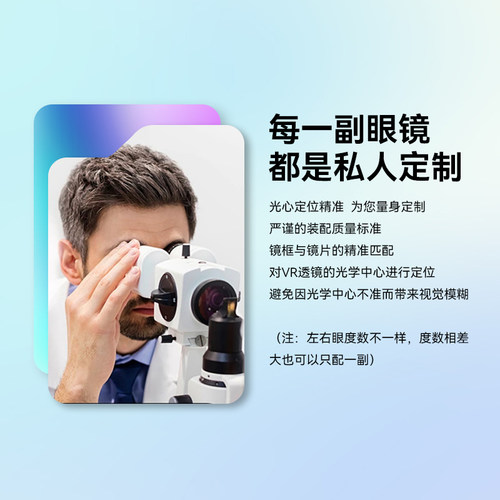 仅适用于MetaQuest3近视镜片oculusquest3磁吸眼镜镜片防蓝光定制头戴配件 - 图0