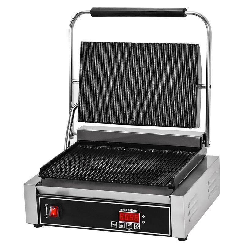 商用电热帕尼尼机单头双头压板扒炉煎三明治机烤肉压条纹牛排机器,淘宝优惠券,粉丝福利购,淘宝优惠卷