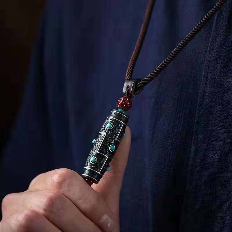 高档九眼天珠吊坠男项链复古九眼天珠挂件女时尚银饰品款新款,淘宝优惠券,粉丝福利购,淘宝优惠卷