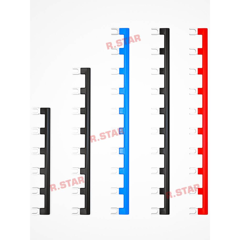 .RSTAR中间继电器短接条/片汇流排16/22mm接线排适配PYF08A/14A型 - 图1