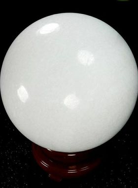 摆件办公室门店客厅白圆球水晶球