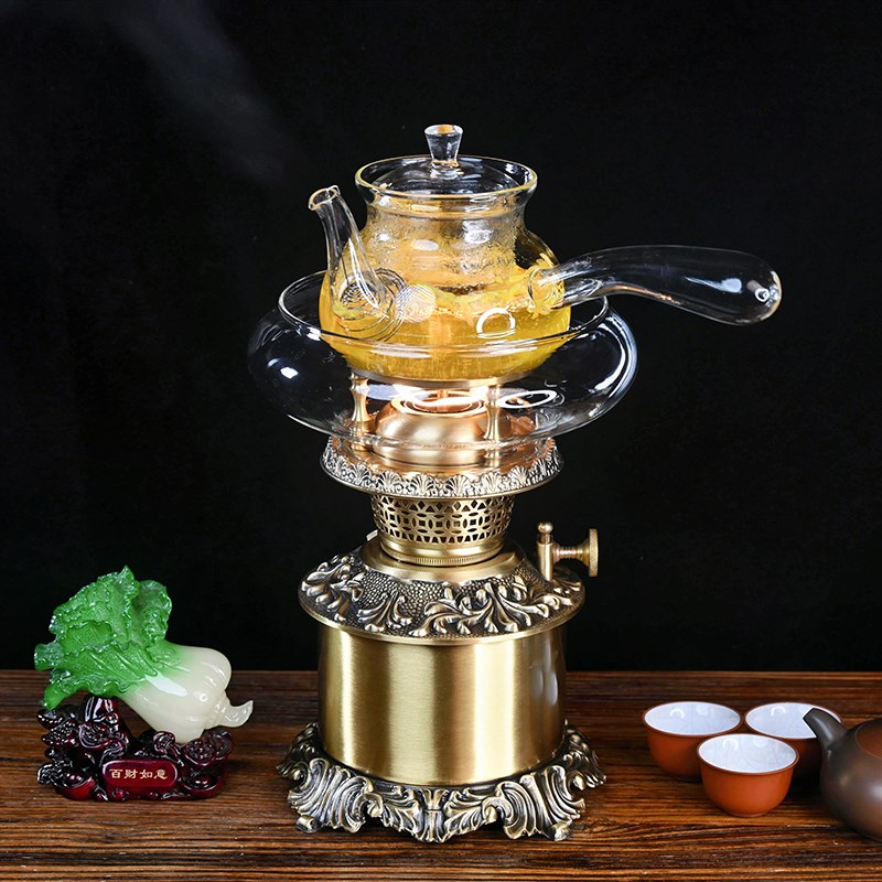 New coal oil lamp air lamp tea stove retro old-fashioned butter tea lamp Chaoshan Kungfu tea set boiling water