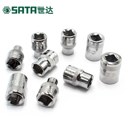 SATA世达工具10mm6角短套筒12301 12302 12303 12305 12308 12310 - 图1