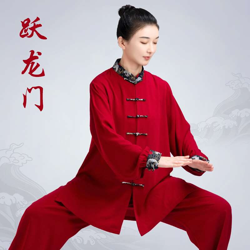 新款和小山新款太极服女时尚春秋季高端太极拳八段锦练功服气功表-图0