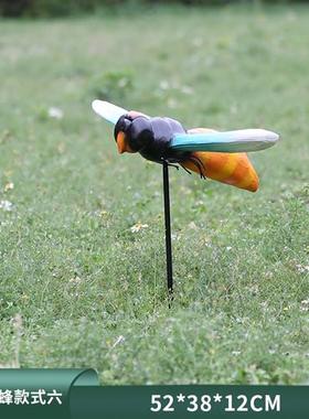 户外公园林昆虫彷真蜜蜂玻璃纤维幼儿园景观动物装饰大摆件雕塑小