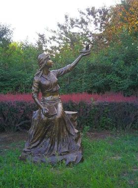 大型孔子雕像校园文化景观小品历史人物雕塑定制公园铸铜古代广场