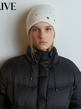 RAIVE黑色白色女帽子冷帽