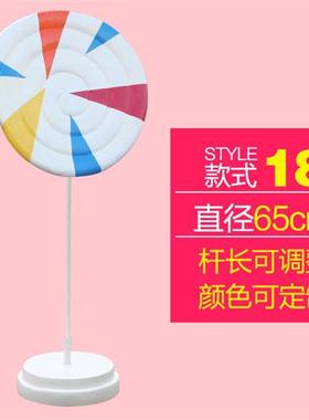 户外仿真棒棒糖气球礼盒玻璃钢雕塑糖果婚庆商场游乐园装饰大摆件