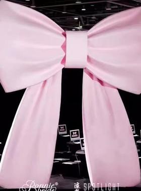 大型蝴蝶结雕塑店铺开业门头装饰品背景墙网红打卡壁挂玻璃钢摆件