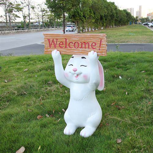 创意花园兔子摆件卡通动物雕塑园区景观绿化小品草坪装饰摆件造景,淘宝优惠券,粉丝福利购,淘宝优惠卷