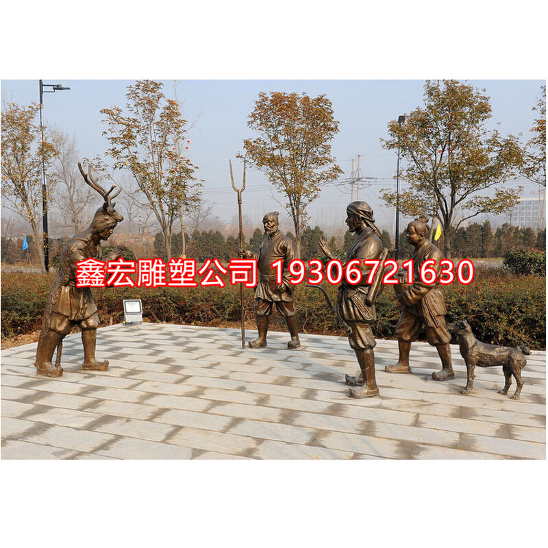 大型定制铸铜24孝古代人物雕塑纯铜广场公园景观孝道文化铜雕摆件 - 图0