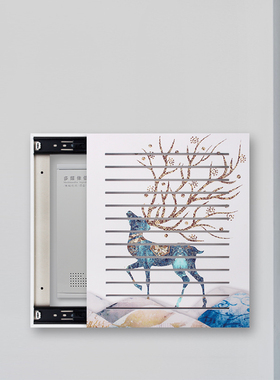 新品电表箱装饰画推拉竖款配电箱简约多媒体箱总T开关网络箱弱电