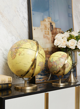 极速大号b地球仪摆件美式复古学生高清办公室书房创意欧式客厅家