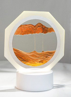 极速台灯流沙画摆件创意艺术客厅C电视柜玄关办公室装饰品轻奢解