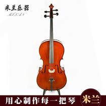 Milan Musical Instruments Manufacturer Direct Tiger Tattooed Solid Wood Cello handmade to customize the violin