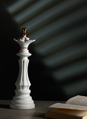 欧式家居酒店客厅创意国际象棋摆件工艺电视N柜办公室书房桌面摆