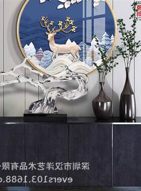 新款现代创意酒店软装配饰透明雕塑摆件抽象工艺品现代家居装饰品
