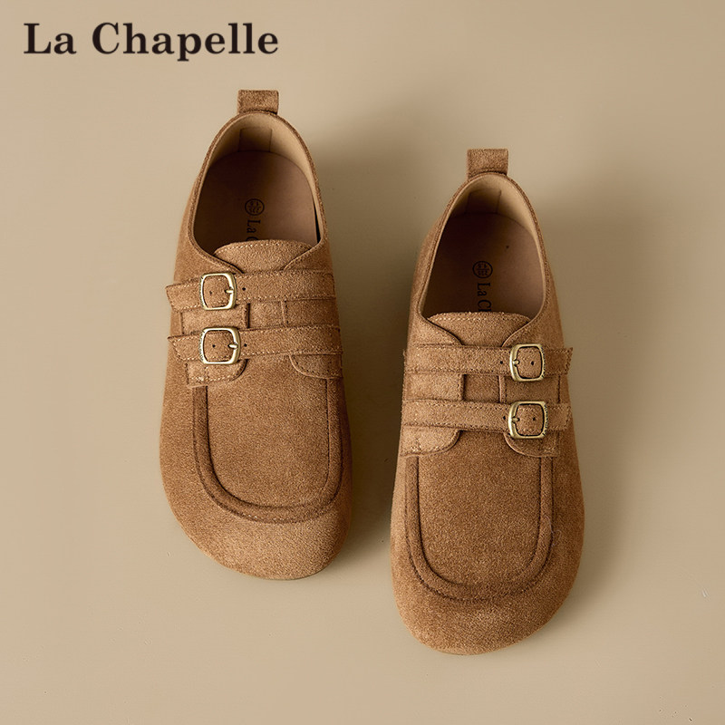 拉夏贝尔全包勃肯鞋女2026春季新款百搭乐福鞋子休闲平底爆款单鞋,淘宝优惠券,粉丝福利购,淘宝优惠卷